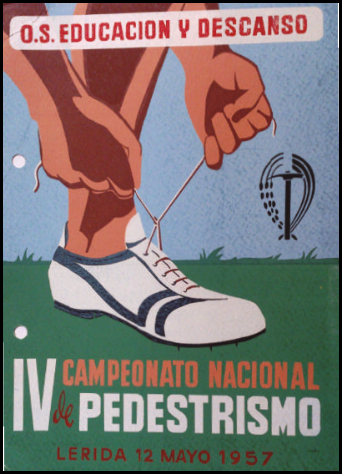 Cartel anunciador del IV Campeonato Nacional de España de Pedestrismo