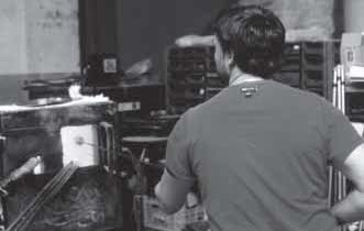 Soplado del vidrio. Fase 1