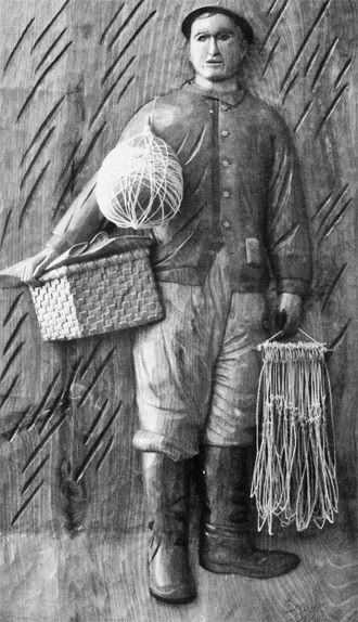 Bisigu-arrantzale baten zurezko tailla