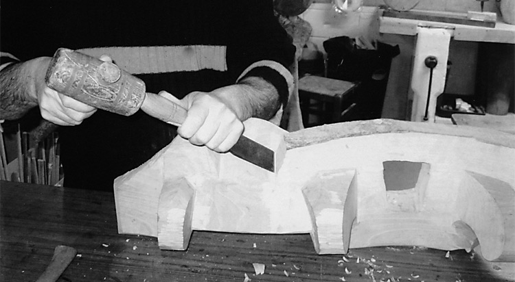 Uztarri bat egiteko prozesuaren xehetasuna