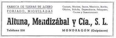 Anuncio del año 1944