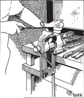 Las irregularidades de las piezas forjadas se eliminaban manualmente