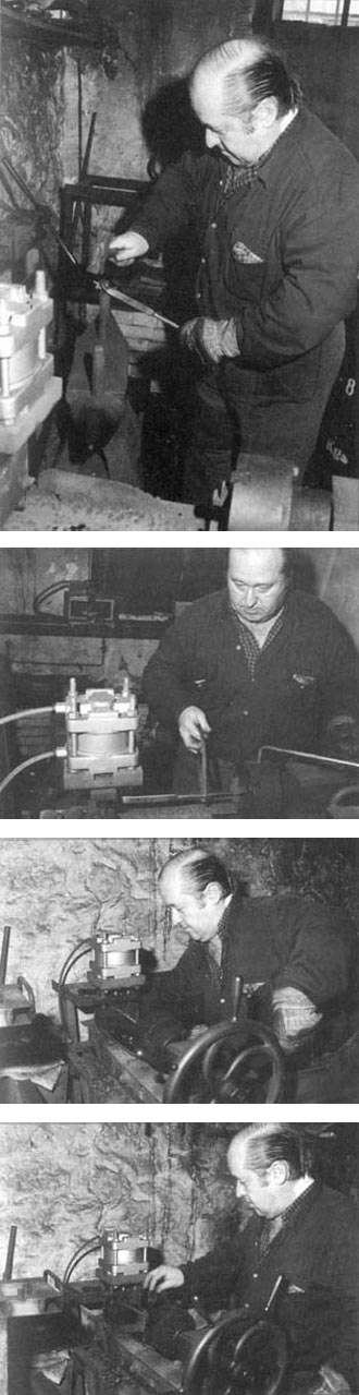 Proceso de construcción del barreno ojo de barril salomónico