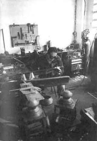 Una vista del taller