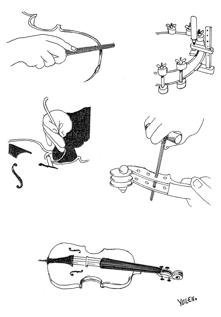 Diversos pasos del proceso productivo