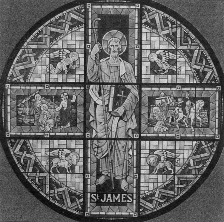 Vidriera creada por Simón Berasaluce en su época americana