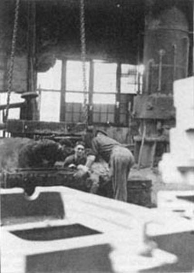 Trabajadores de una fundición