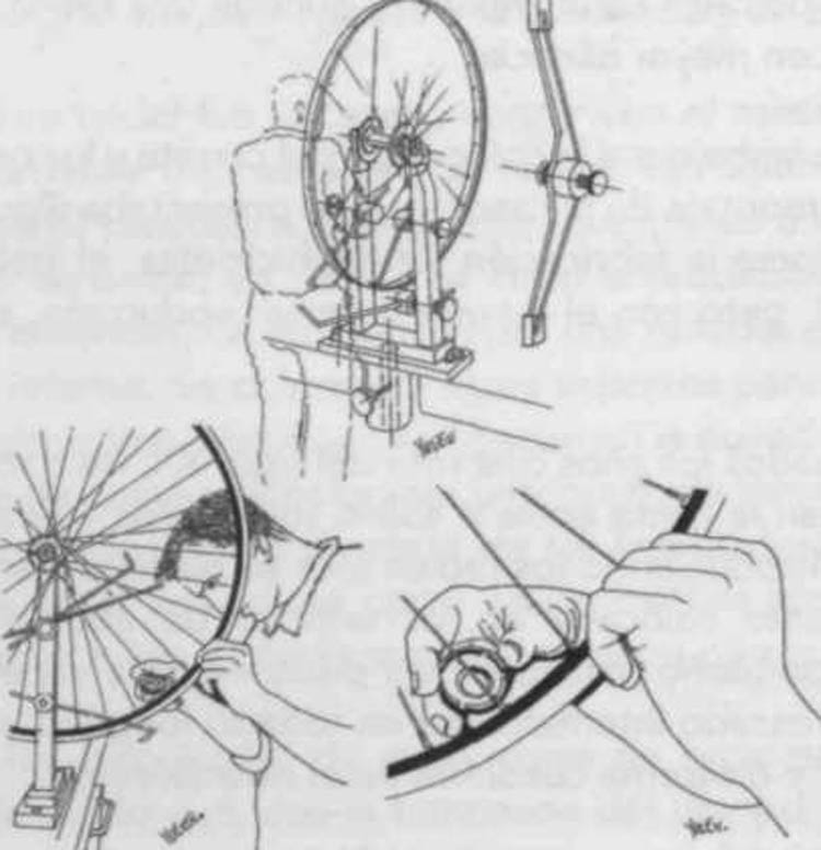 Montaje y centrado de ruedas