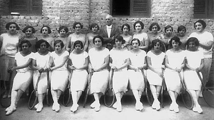 Cuadro de raquetistas del frontón de La habana