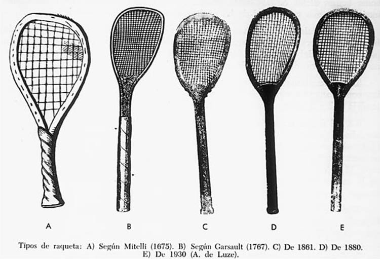Distintos tipos de raqueta