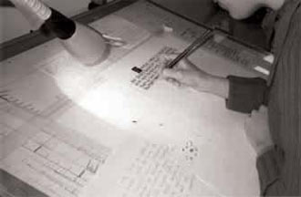 Idoia Larrañaga lanean