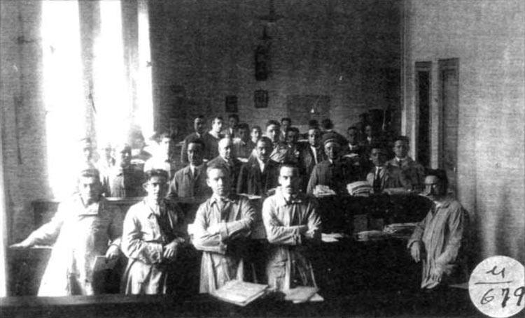 Funcionarios de Correos en 1920