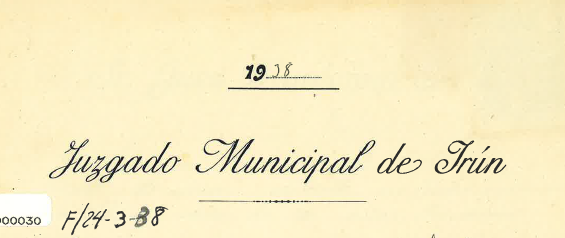 en la imagen sale el membrete del juzgado municipal de irun