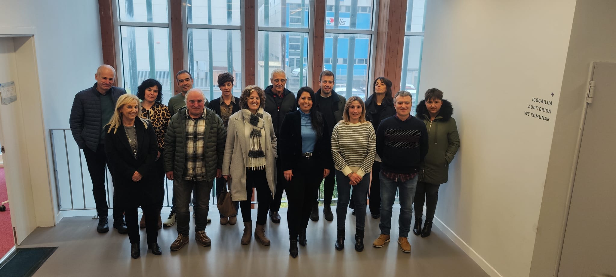 Azahara Domínguez diputatuak Tolosaldea bisitatzen.