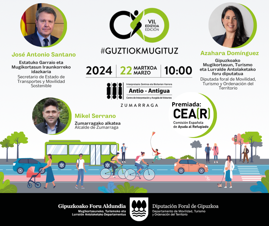 El Departamento de Movilidad, Turismo y Ordenación del Territorio entrega el premio Guztiok Mugituz a CEAR