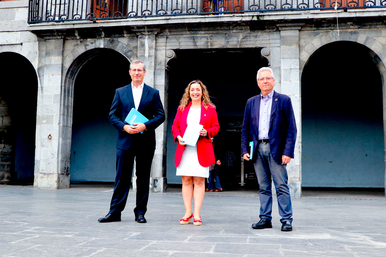 Markel Olano, Maider Lainez eta Jose Ignacio Asensio