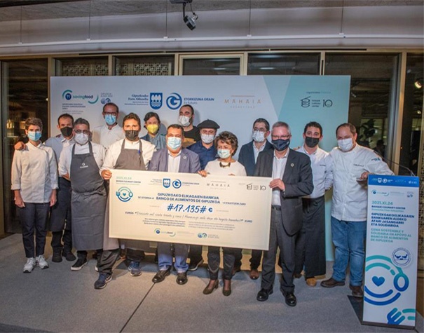 Diputación recauda 17.135 euros para el Banco de Alimentos de Gipuzkoa a través de una Cena Sostenible y Solidaria...