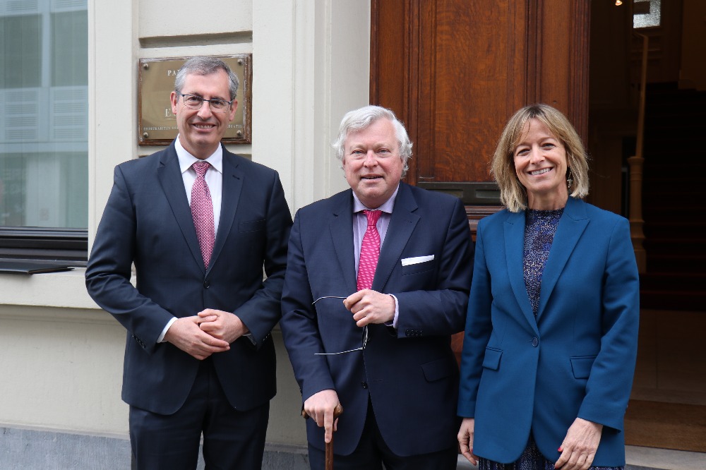 Markel Olano diputado general y Eider Mendoza portavoz de la diputación