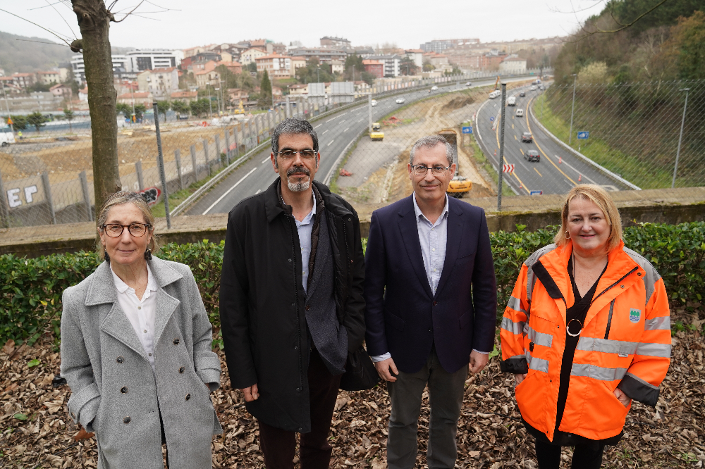 La Diputación avanza en la construcción del nuevo enlace de Marrutxipi