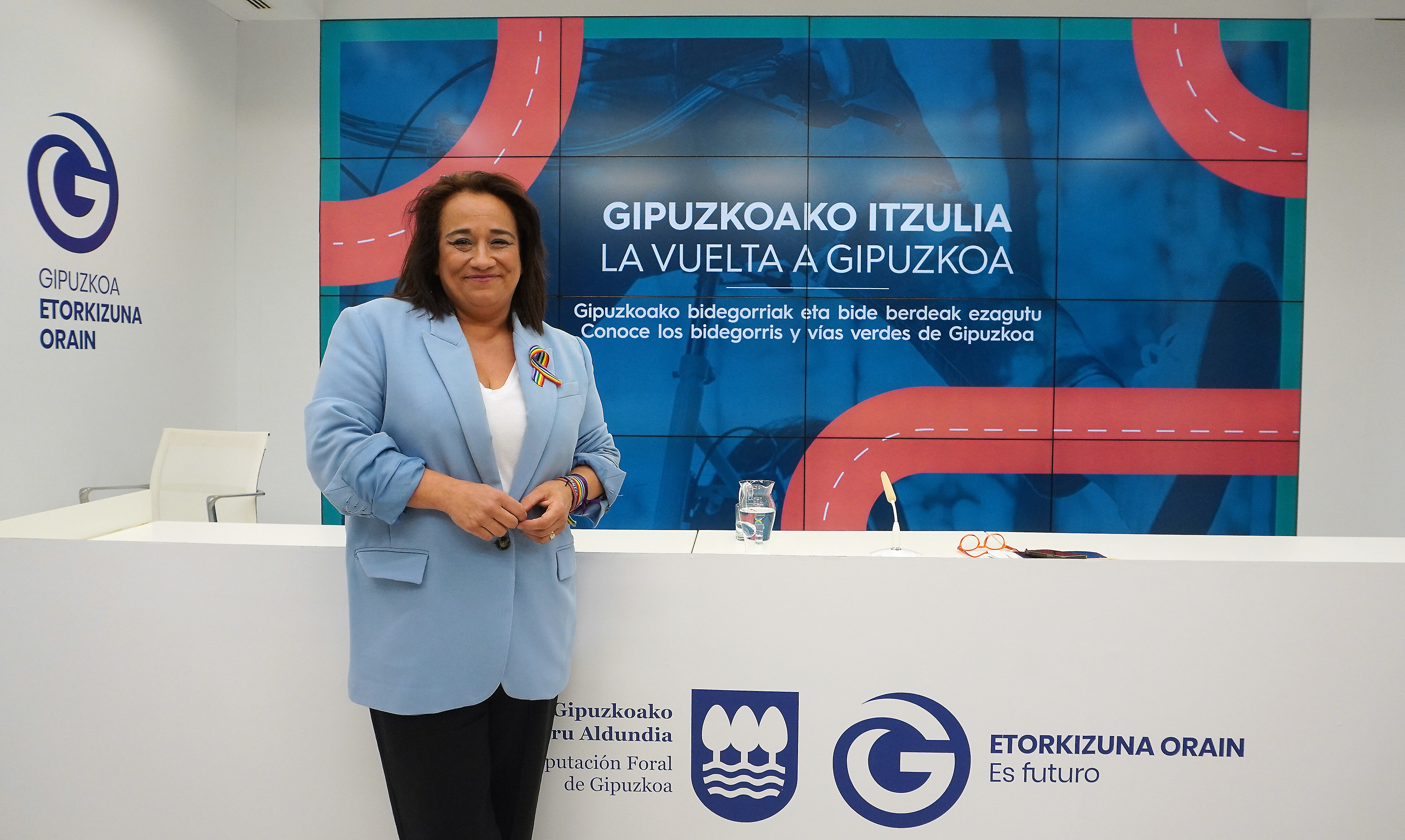 Movilidad presenta “La Vuelta a Gipuzkoa” para la promoción de sus bidegorris y vías verdes