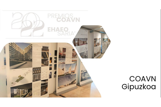Exposición de los premios COAVN 2022 en Gipuzkoa
