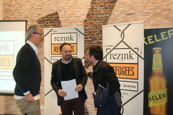 Denis Itxaso, Guille Viglione y Iñigo Mijangose en la presentación