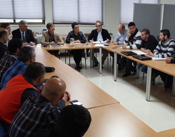 Reunión de las instituciones vascas con el comité de Arcelor-Zumarraga...