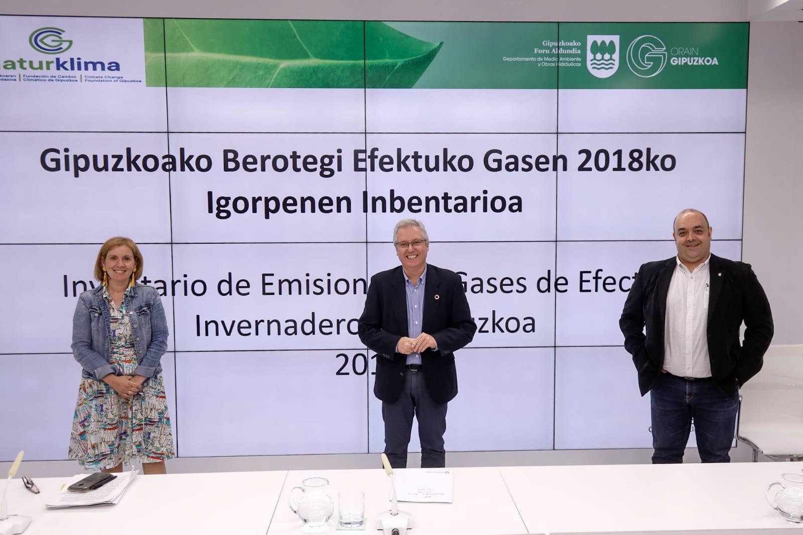 Las emisiones de gases de efecto invernadero en Gipuzkoa disminuyeron un 4,9% en el año 2018