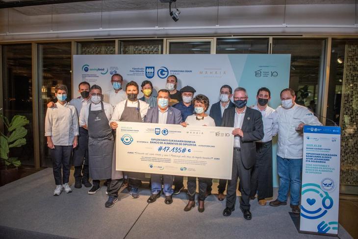 Diputación recauda 17.135 euros para el Banco de Alimentos de Gipuzkoa a través de una Cena Sostenible y Solidaria