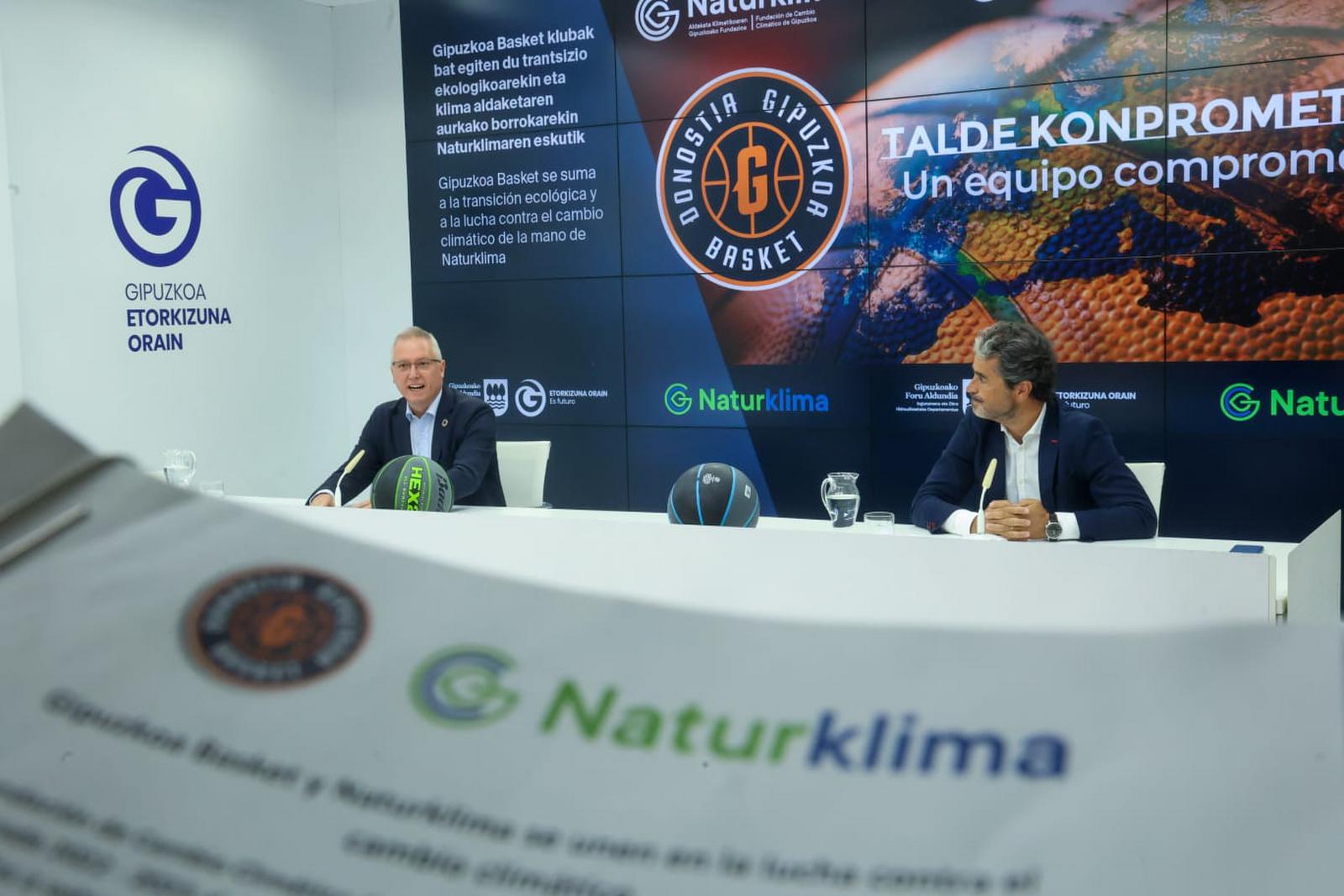 Gipuzkoa Basket y Naturklima se unen en la lucha contra el cambio climático
