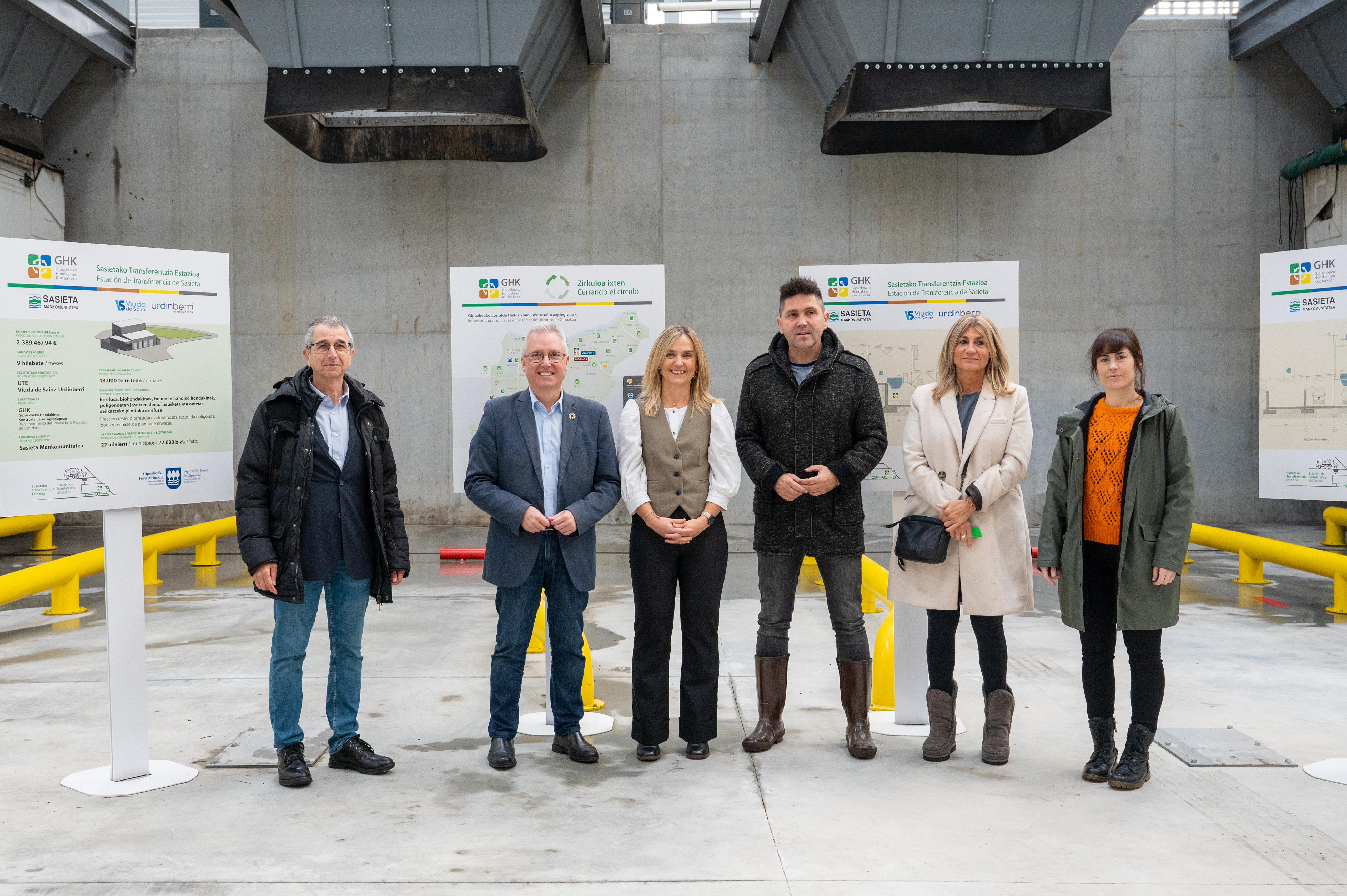 La nueva estación de trasferencia de Sasieta reducirá en un 60% las emisiones ligadas al transporte de residuos de Zubieta