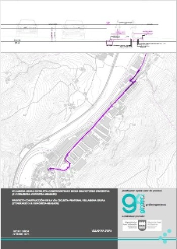 Proyecto construcción de la vía ciclista-peatonal Villabona-Irura (Itineraria I-3: Donostia-Beasain)