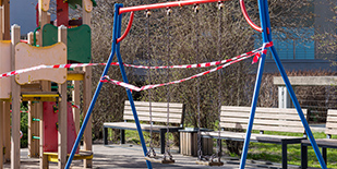 Parque para niños/as cerrado: Covid 19