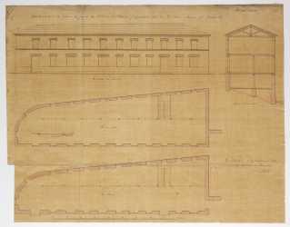 Tolosako Urbieta paper fabrikari atxikitako etxearen planoa
