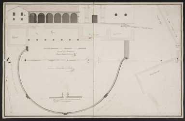 Zegamako parrokia eta herriko emparantzaren planoa
