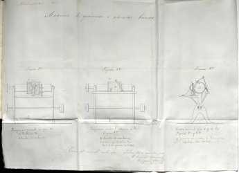 Txapelak apaintzeko edo aprestua emateko makina.
