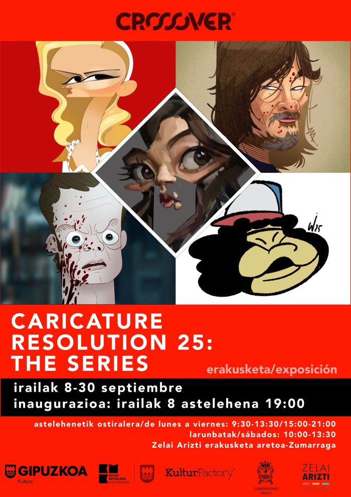 Caricature Resolution 25: The Series erakusketa ibiltaria Zumarragan