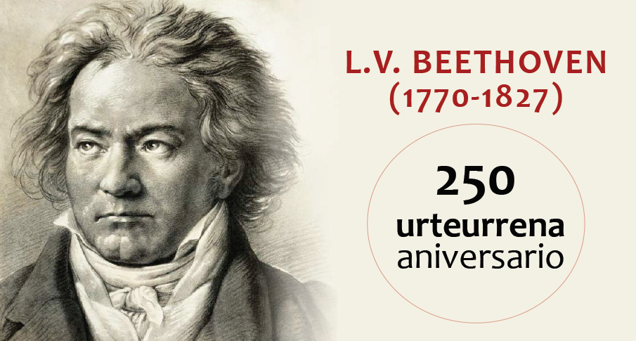 Gipuzkoak Beethovenen sonatak errepasatuko ditu bere jaiotzaren 250. urteurrenean