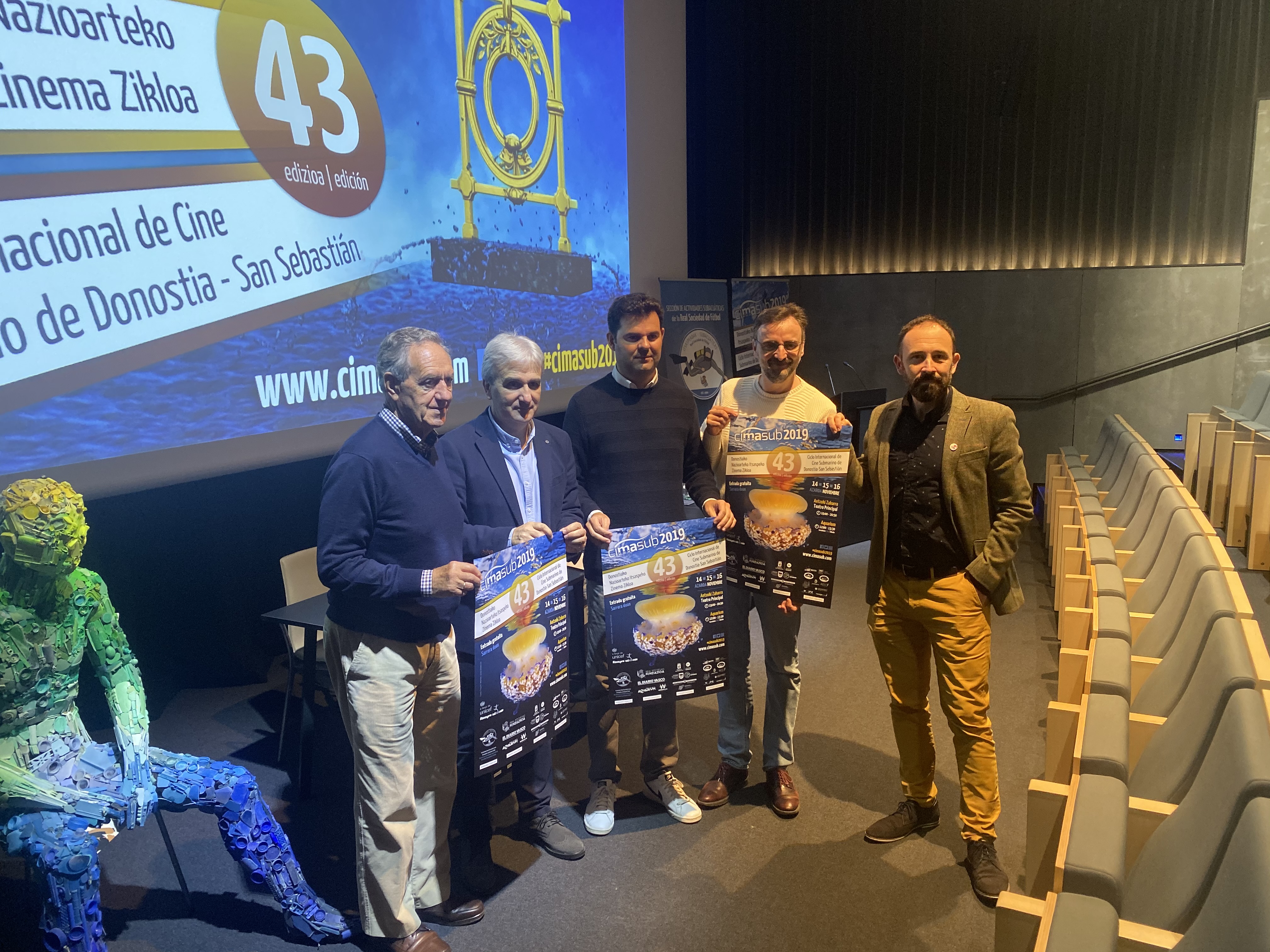 Se presenta la programación de la 43 edición del Ciclo Internacional de Cine Submarino de Donostia – San Sebastián, el CIMASUB 2019