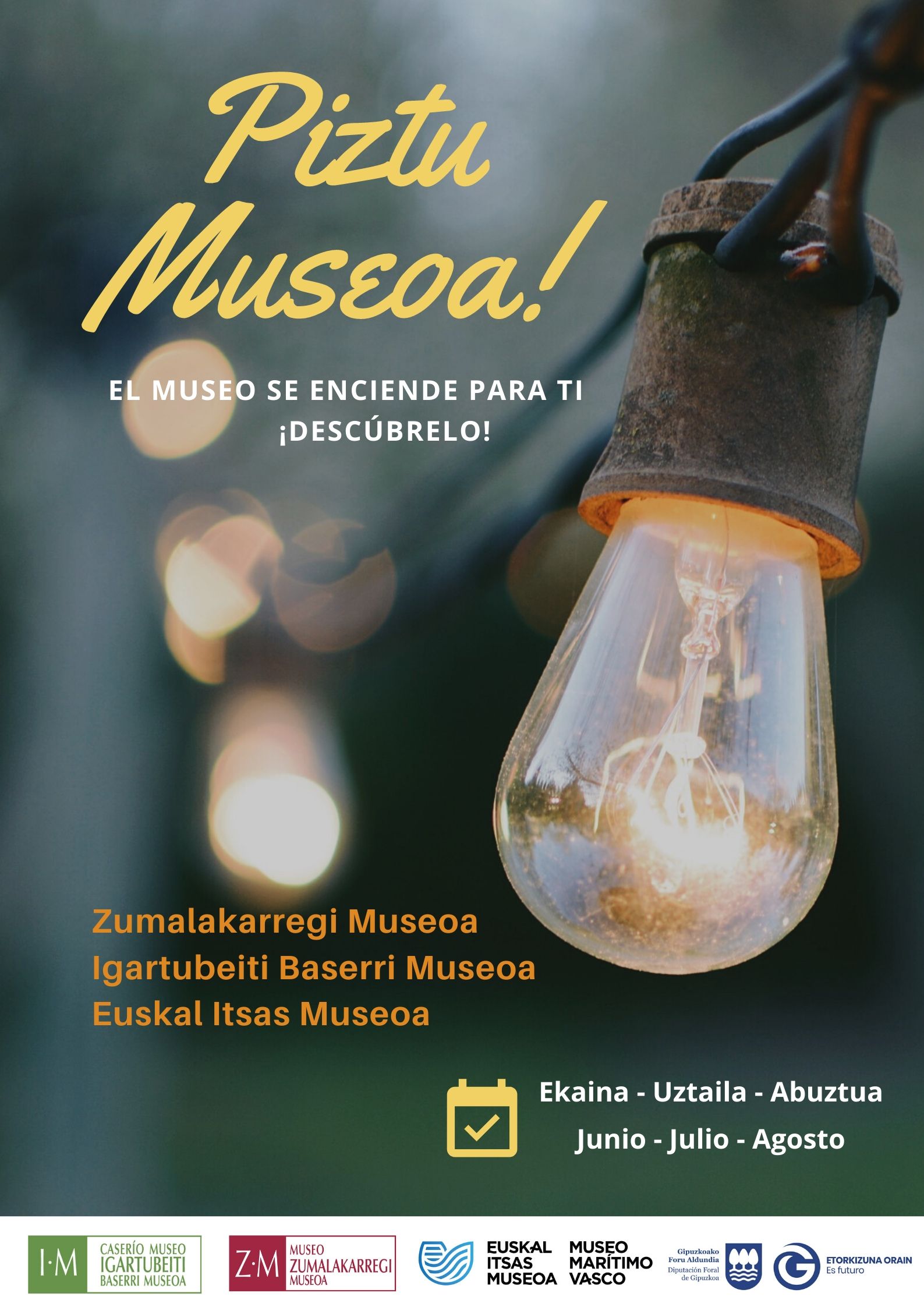 El Euskal Itsas Museoa, el Caserío Museo Igartubeiti y el Museo Zumalakarregi reabren el día 2 de junio