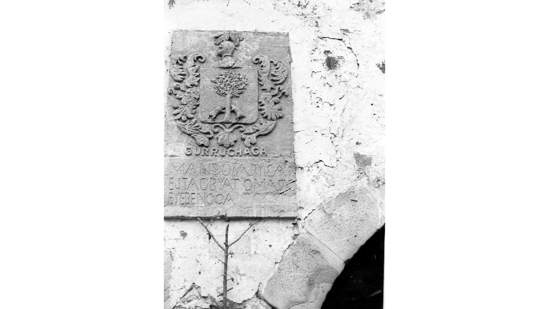 Escudo de armas del caserio Gurruchaga (Zumarraga). 1963