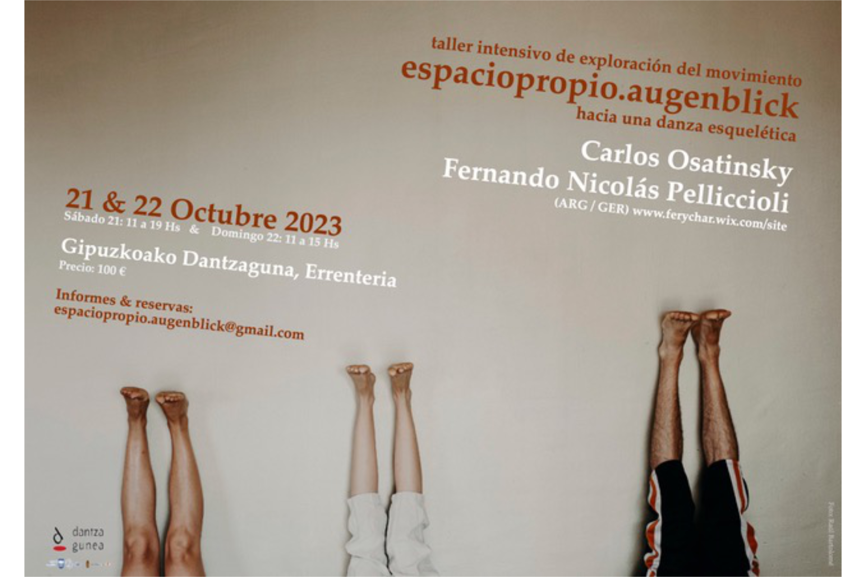 Foto de 
 TALLER EN DANTZAGUNEA: "Exploración del movimiento e improvisación, hacia una danza esquelética", Espaciopropio Augenblick el 21 y 22 de octubre