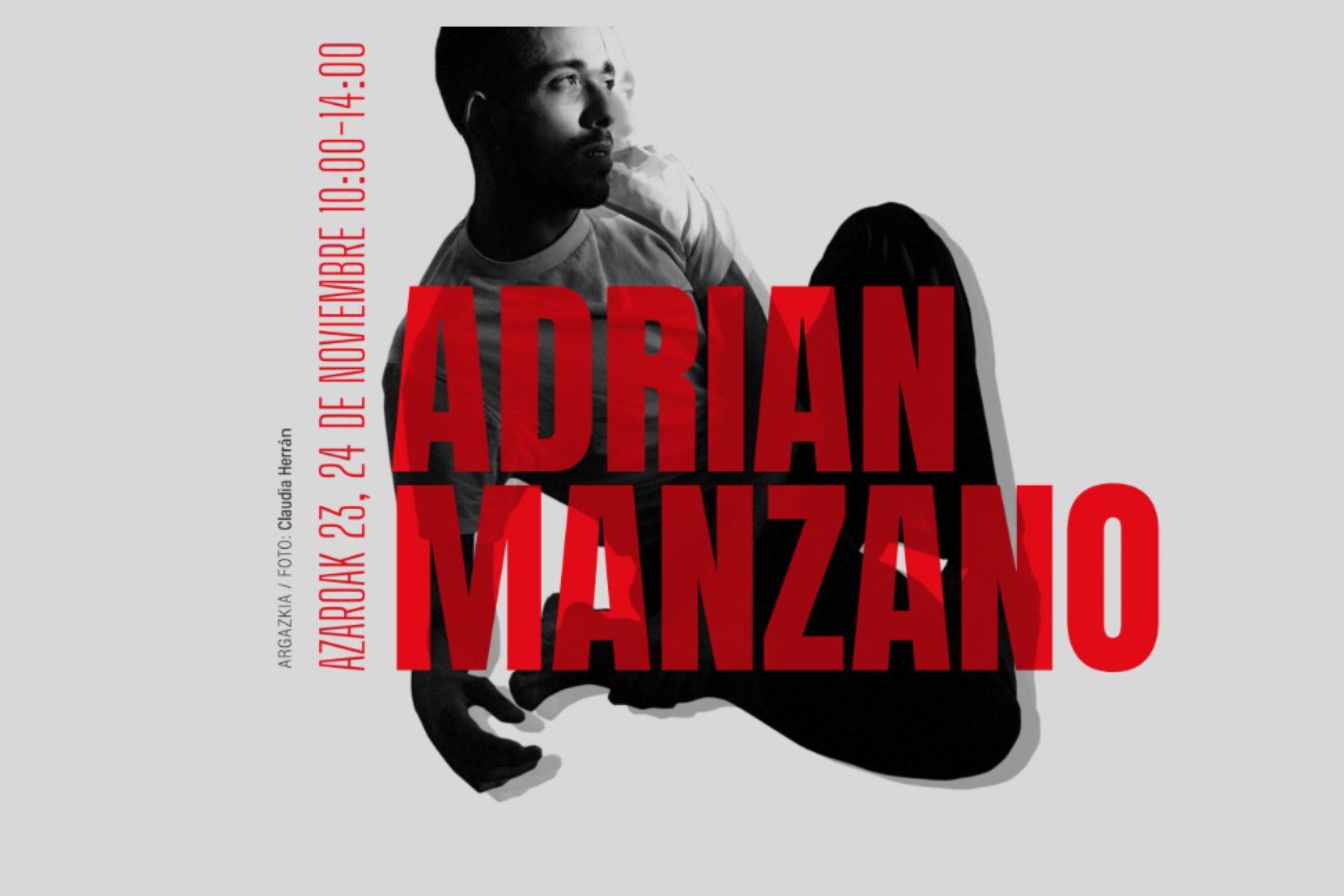 -ren irudia
 TAILERRA DANTZAGUNEAN: Adrian Manzano, azaroaren 23 eta 24 (HIK DANTZAN LANDU)