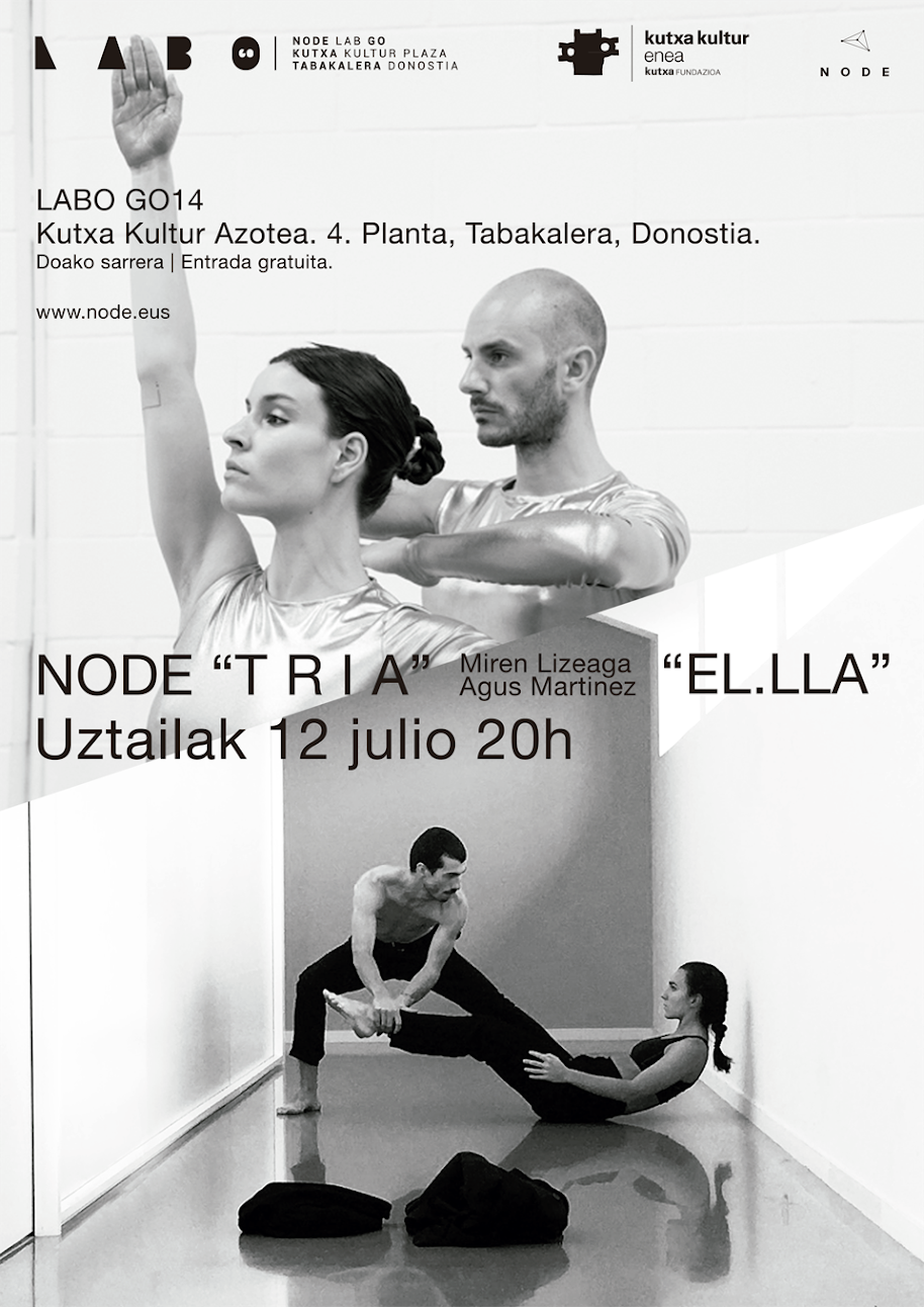 Foto de 
 LABO GO 14: Node, y Miren Lizeaga y Agus Martinez, en Donostia el 12 de julio