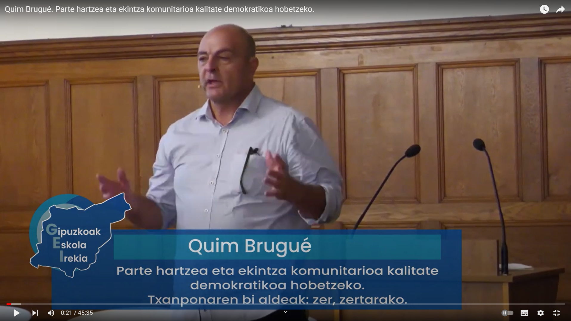Quim Brugué Participación y acción comunitaria para mejorar la calidad democrática. Las dos caras de la moneda: qué, para qué.
