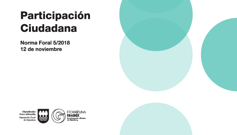 NORMA FORAL 5/2018 sobre Participación Ciudadana